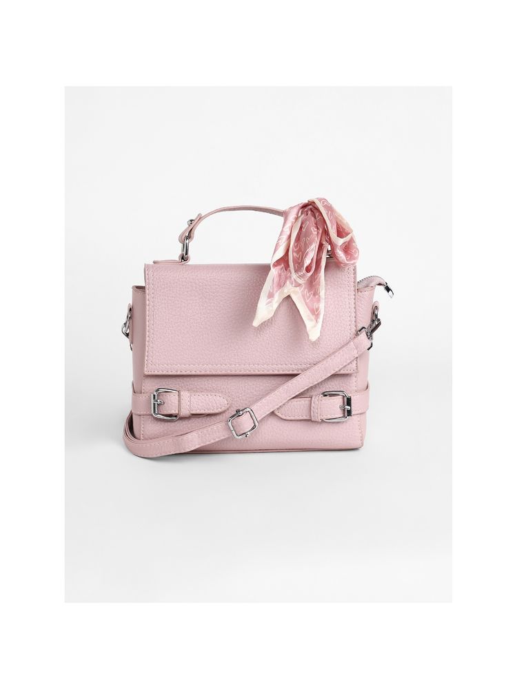 Haute Sauce Pink The Fibula Hand Bag with Detachable Strap-image-1