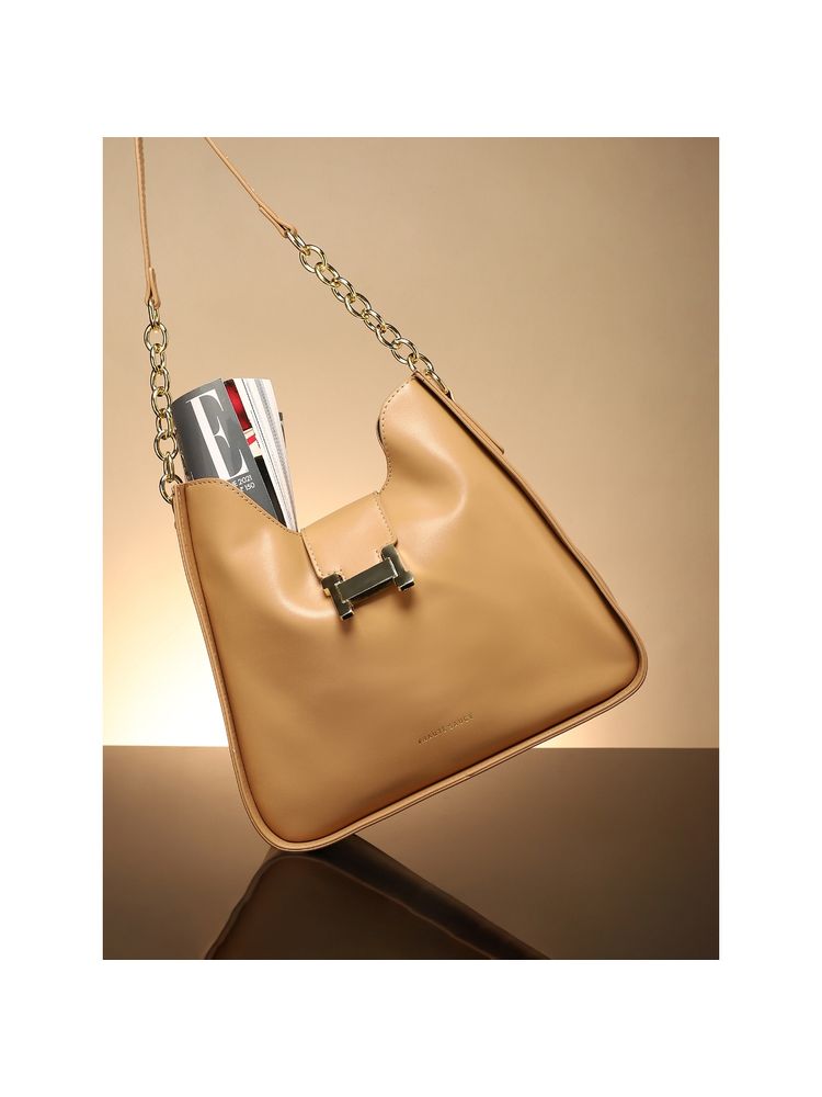 Haute Sauce Brown The Monogram Hand Bag with Pouch (Set of 2)-image-15