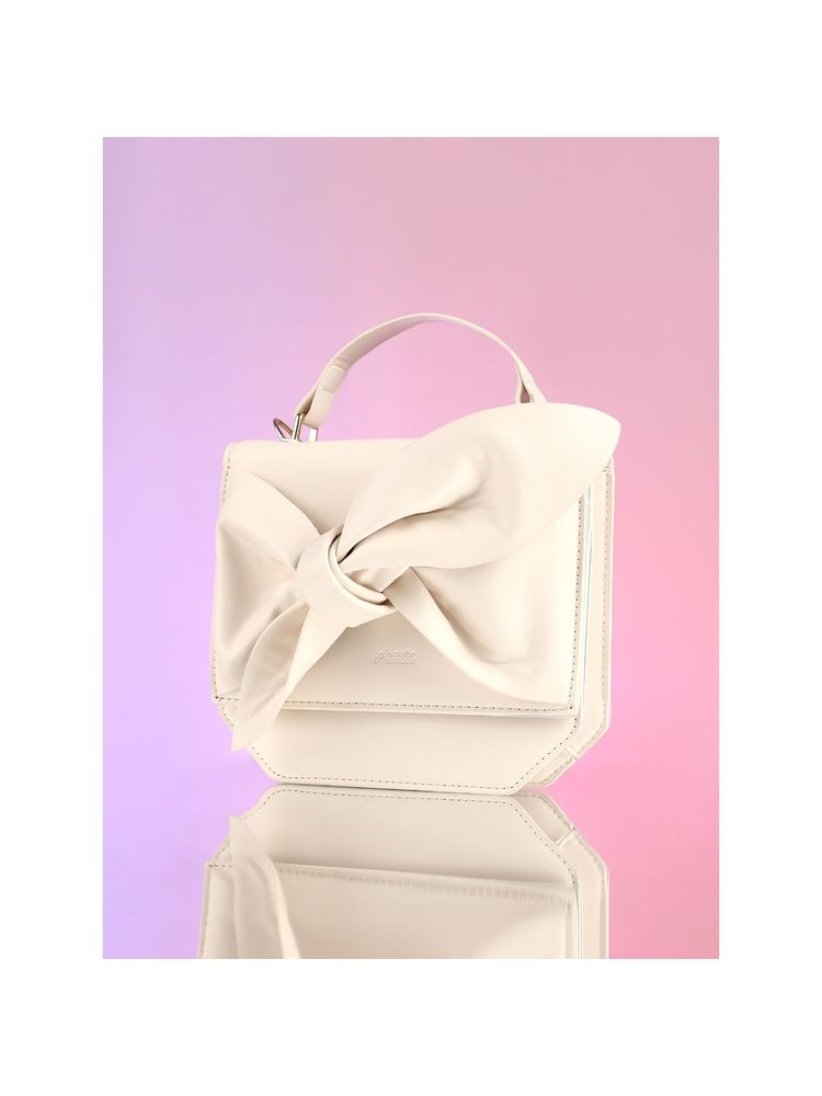 Haute Sauce White The Arc Crossbody Satchel Bag with Detachable Strap-picture-34