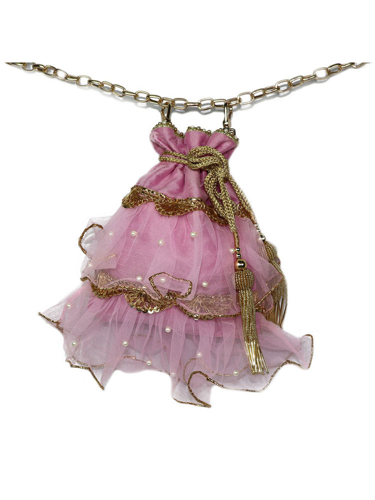 Soho Boho Studio Serena Pearl Potli Bags-image-22