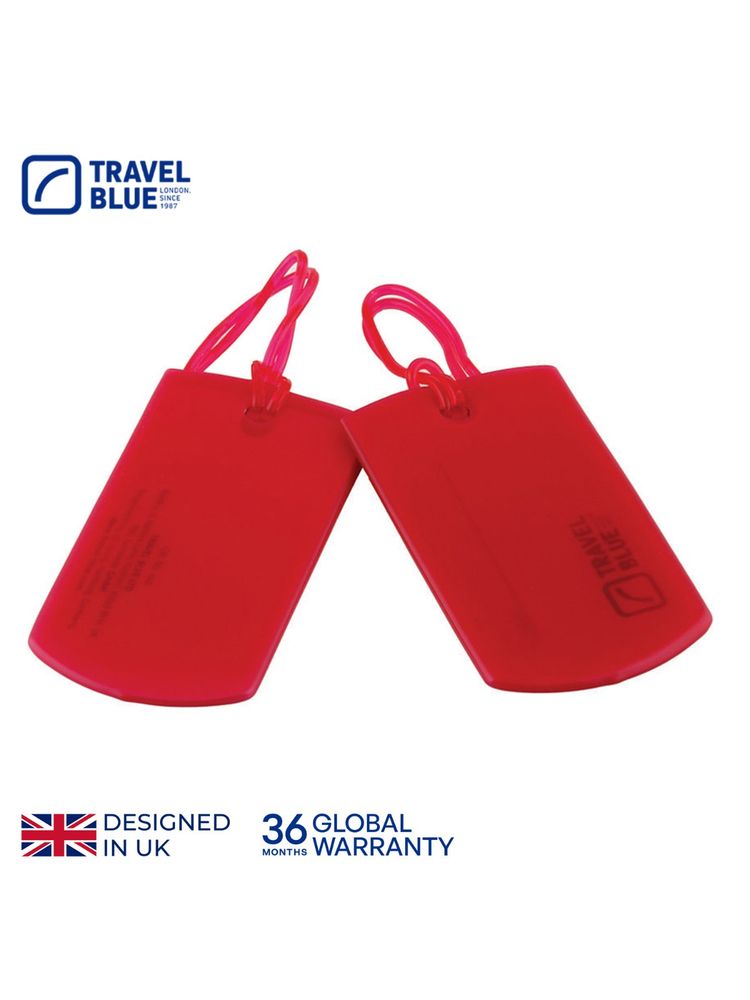 Travel Blue Jelly I.D. Tags-Red-picture-19