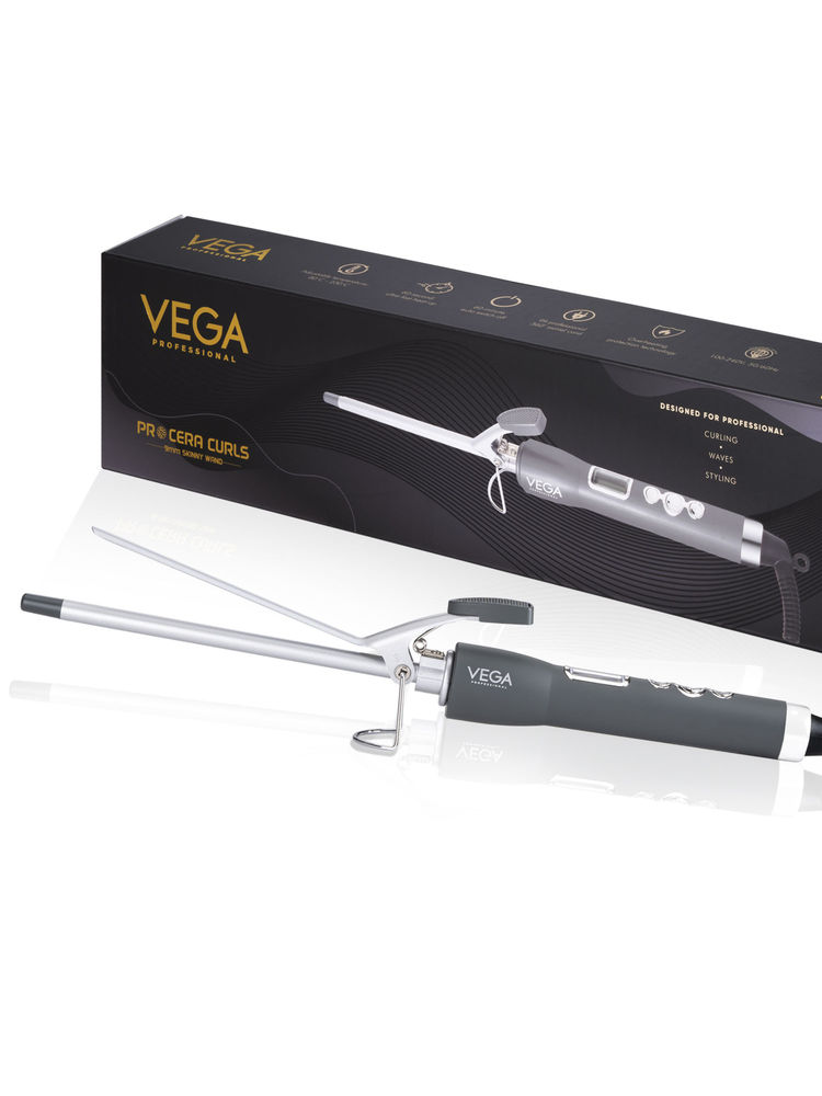 VEGA Professional Pro Cera Curls 9mm Barrel Skinny Hair Curler (VPMCT -07)-picture-22