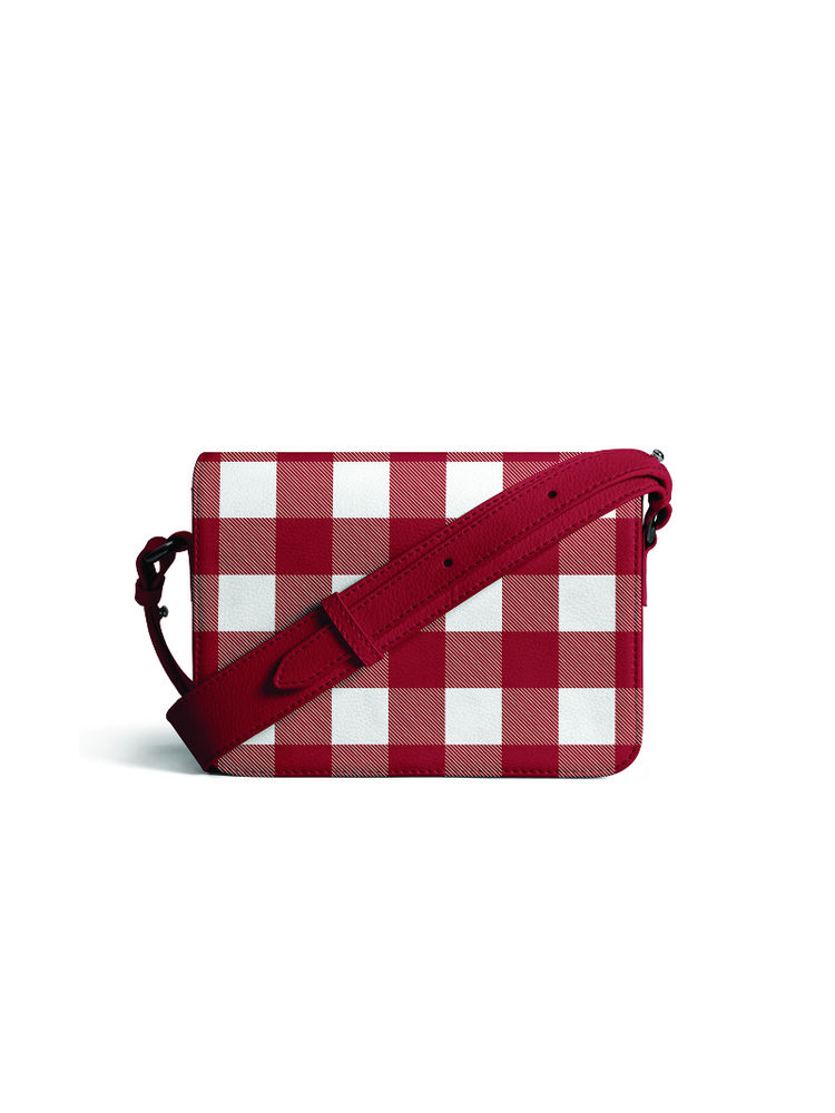 DailyObjects Cherry Gingham Sol Box Shoulder Crossbody Bag-image-45