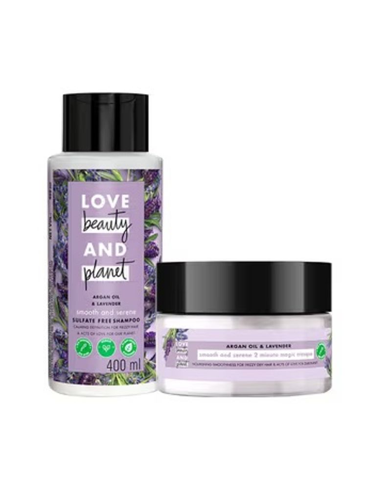 Love Beauty & Planet Bye Bye Frizz Combo ( Shampoo + Mask)