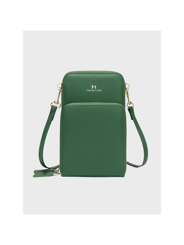Inkmilan Signature Crossbody Green Handbag for Women-picture-19
