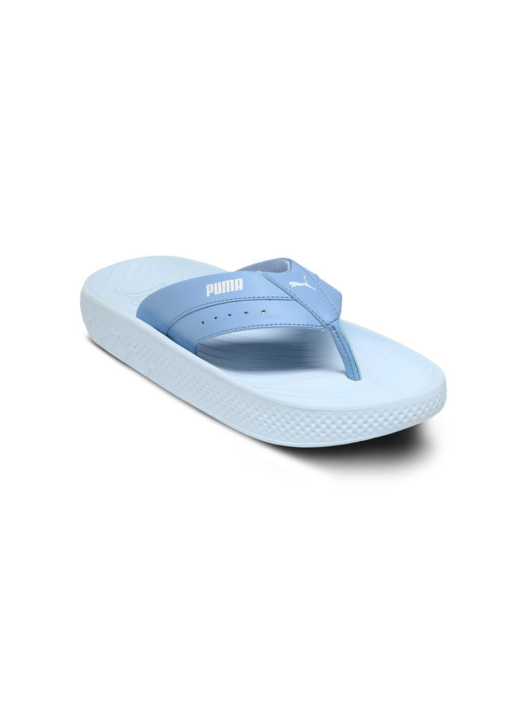 Puma Softridepro Leadpuff Lightweight Blue Beach Flip Flops-picture-18