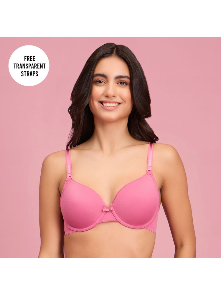 Nykd by Nykaa The Sweetheart Neckline Wired Bra-Rose NYB291-picture-21