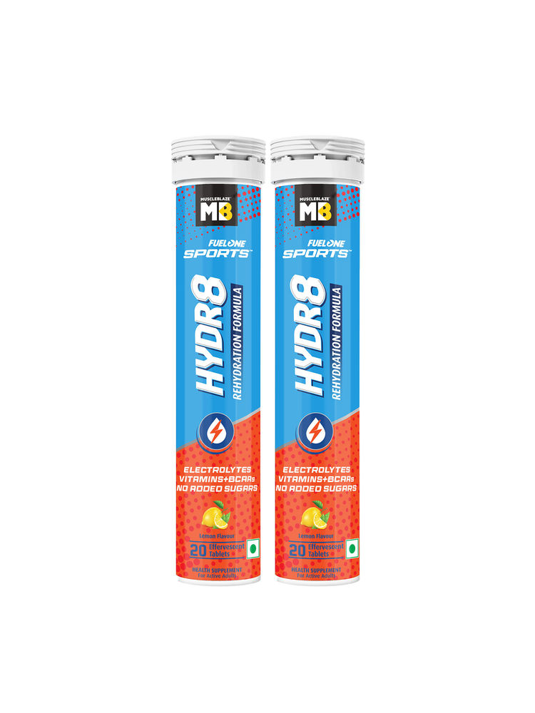 MuscleBlaze Fuel One Sports Hydr8 Tablets- Lemon (Pack Of 2)