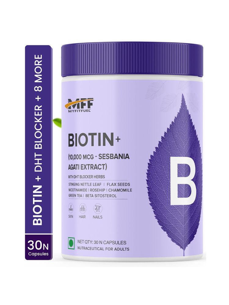 MyFitFuel Biotin+ 10,000Mg Sesbania +10 Hair Key Extracts-picture-22