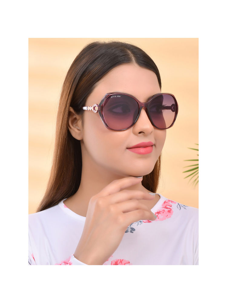 Royal Son Butterfly Uv Protection Women Sunglasses Black Lens - Chiwm00116-c4