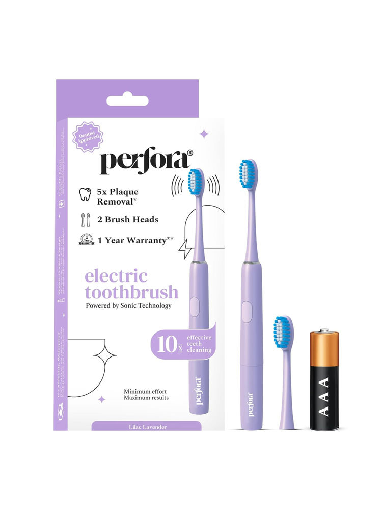 Perfora Smart Electric Toothbrush 2 Brush Heads Sunshine Yellow