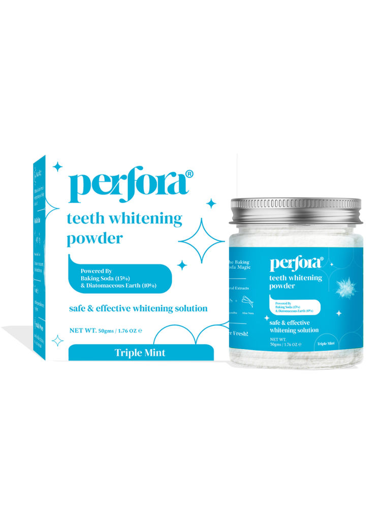 Perfora Teeth Whitening Powder - Enamel Safe & Effective Teeth Whitening Solution-Triple Mint