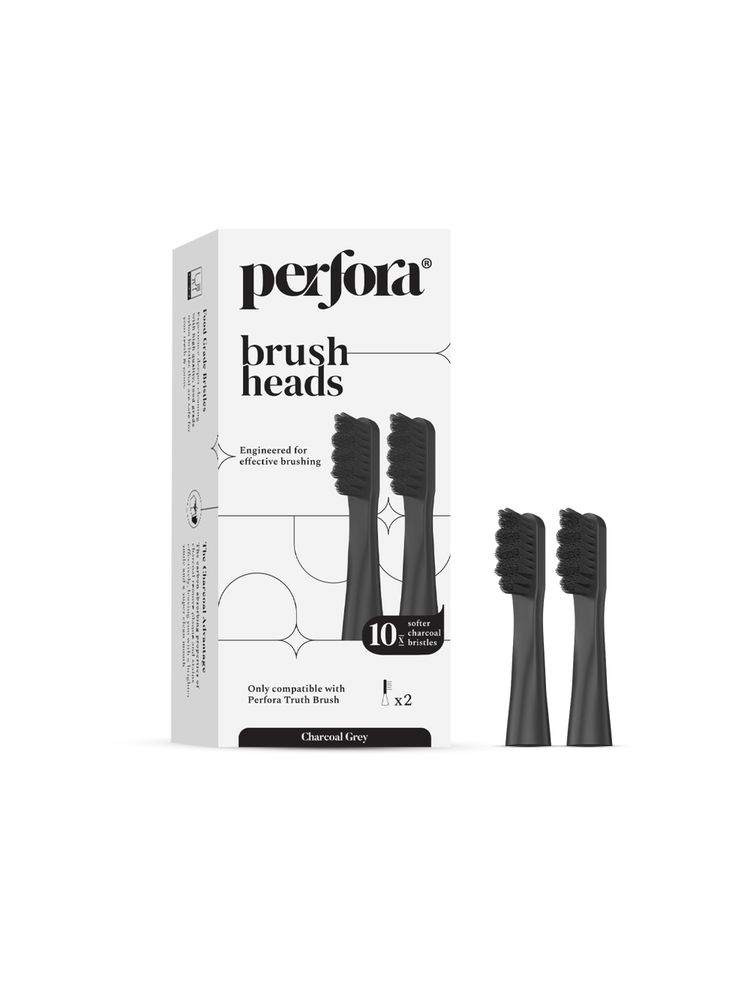 Perfora Brush Head Refill (Set Of 2) - Charcoal Grey-picture-10