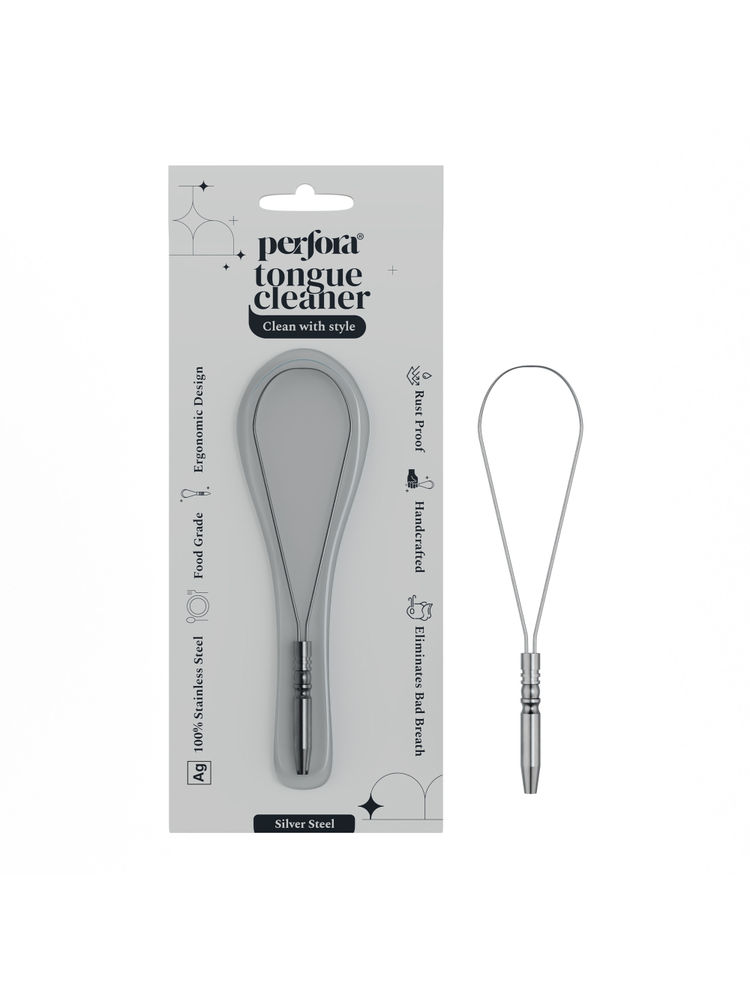 Perfora Tongue Cleaner - Silver Steel