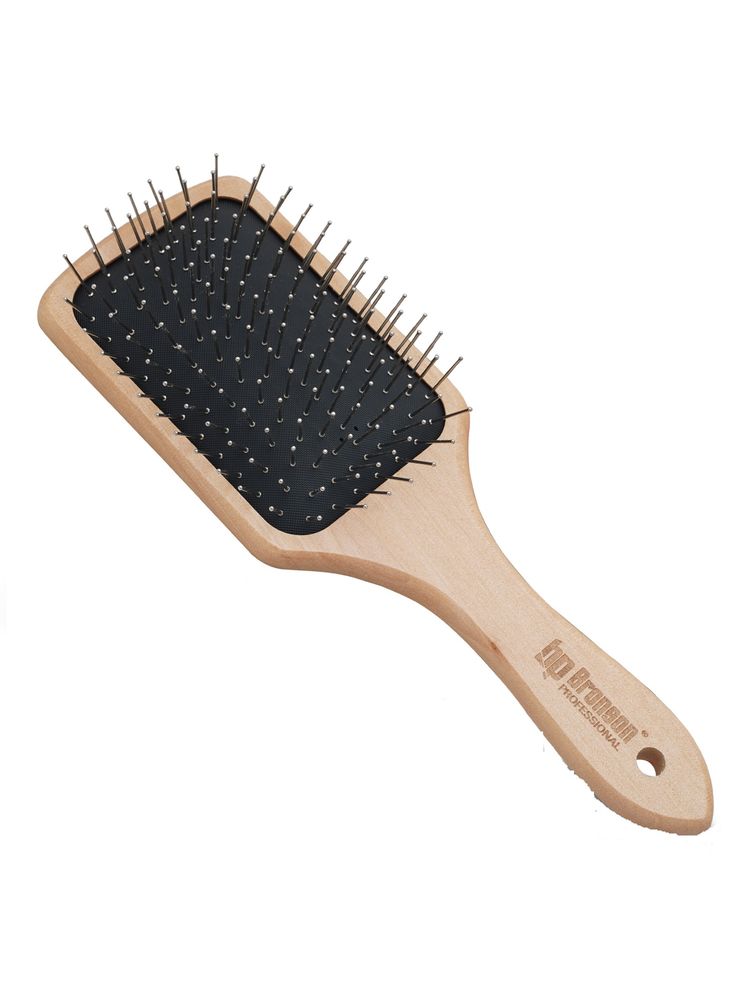 Bronson Professional Wooden Paddle Hair Brush With Steel Bristles-picture-7