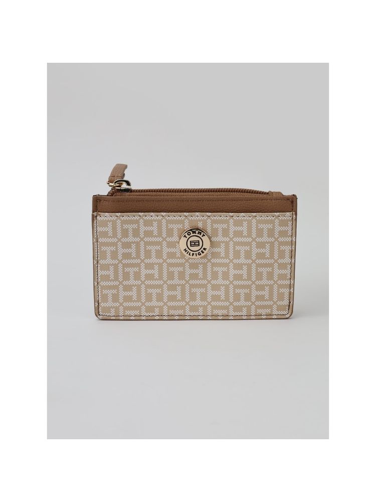 tommy hilfiger accessories Tommy Hilfiger Logo Beige Pvc Zip-Around Wallet-picture-31