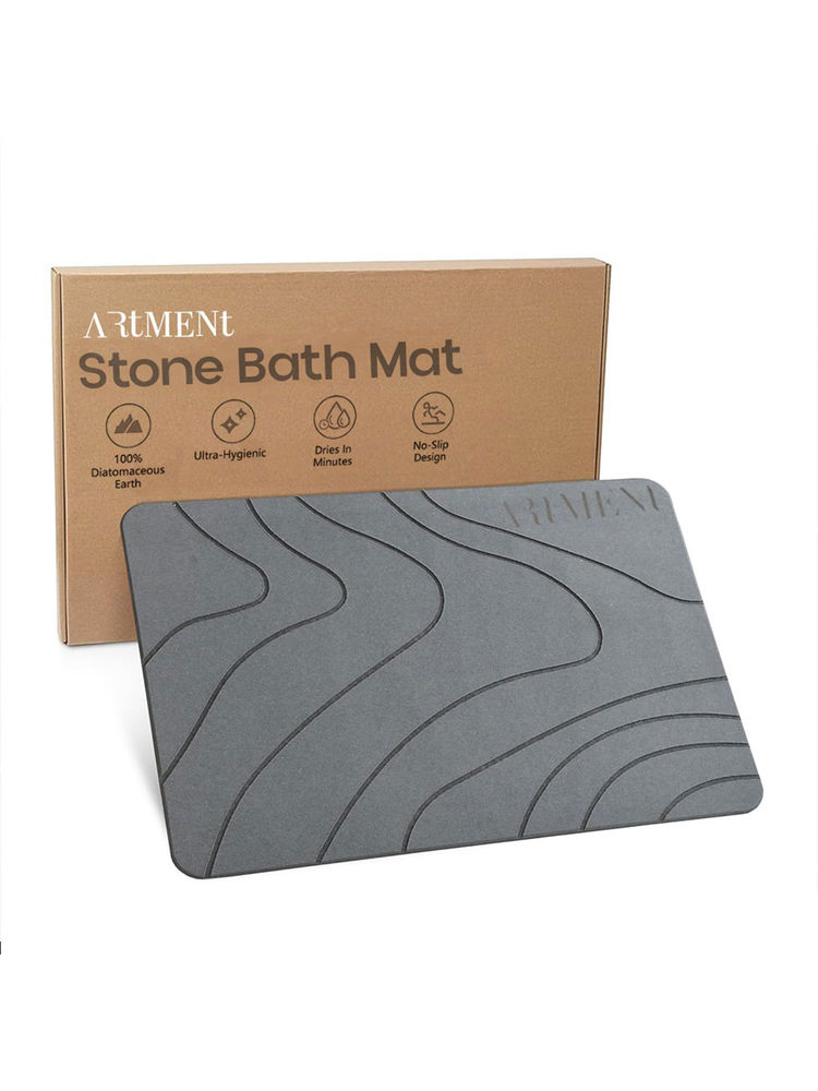 The Artment TerraDry Stone Bath Mat - Non-Slip Super Absorbent Diatomaceous Earth Stone Mat-picture-24