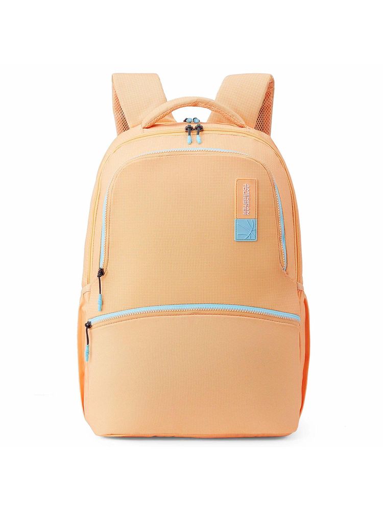 American Tourister Orange Uni Prim Polyester Soft Side Backpack (M)-picture-14
