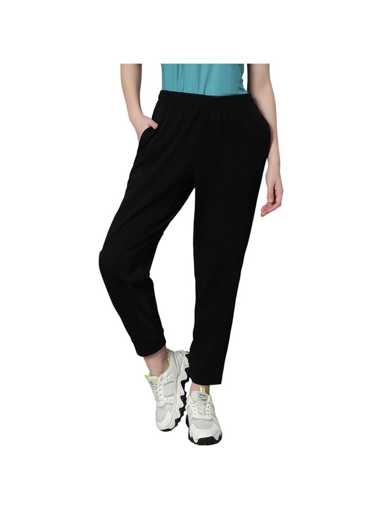 Omtex COMFY Womens Trackpant with Pockets Athletic Workout Pants for Gym Black-picture-10