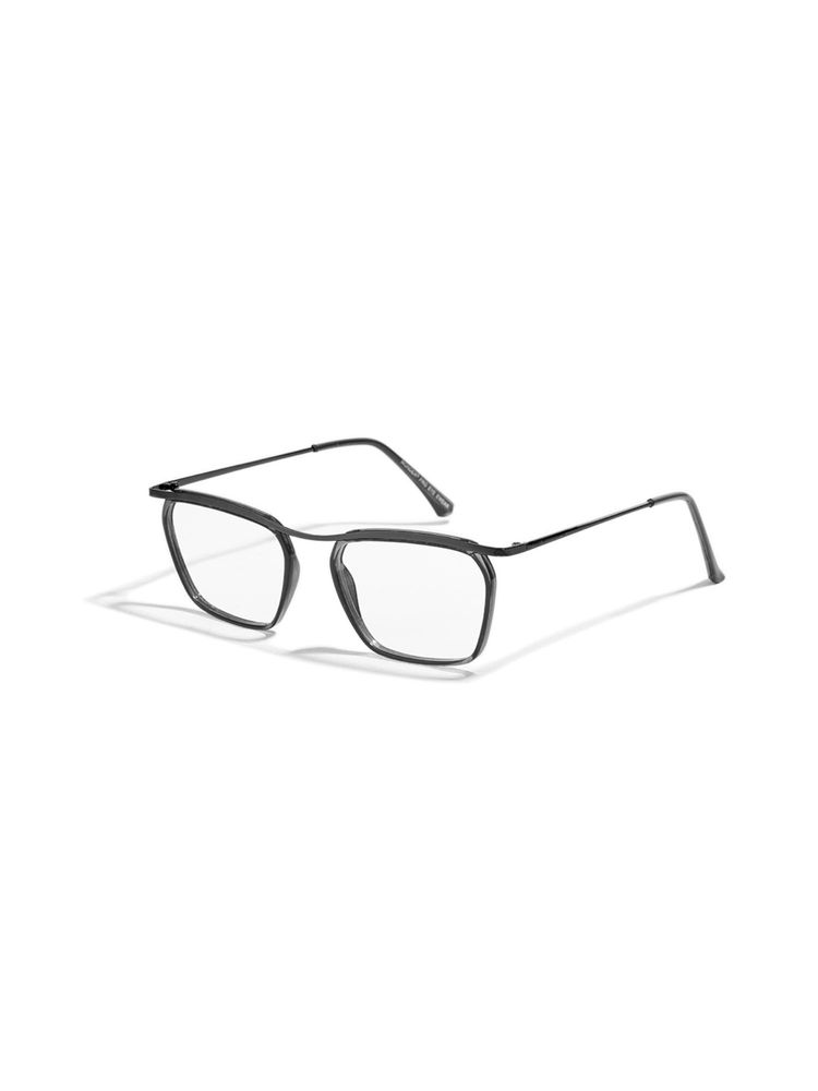 SAM AND MARSHALL CHARLIE_GREY_1579 Grey Solid Metal Square Computer Glasses-picture-10
