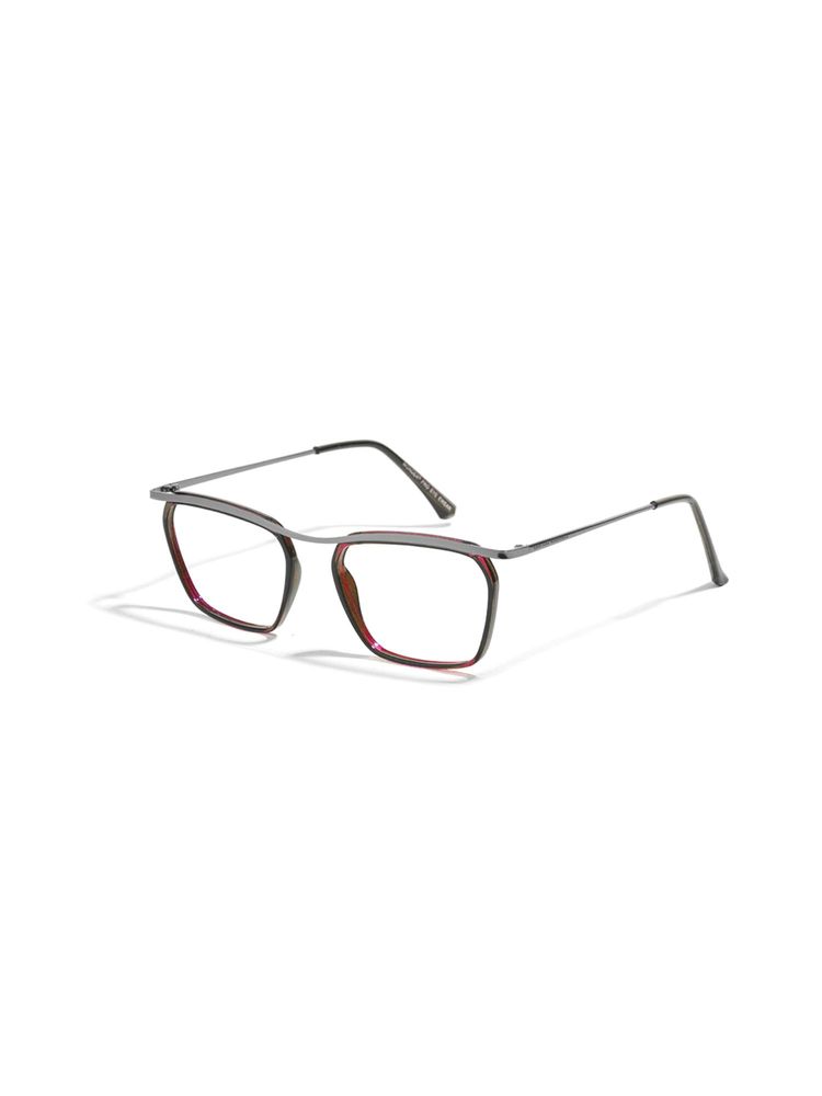 SAM AND MARSHALL CHARLIE_RED_1568 Red Solid Metal Square Computer Glasses-picture-10