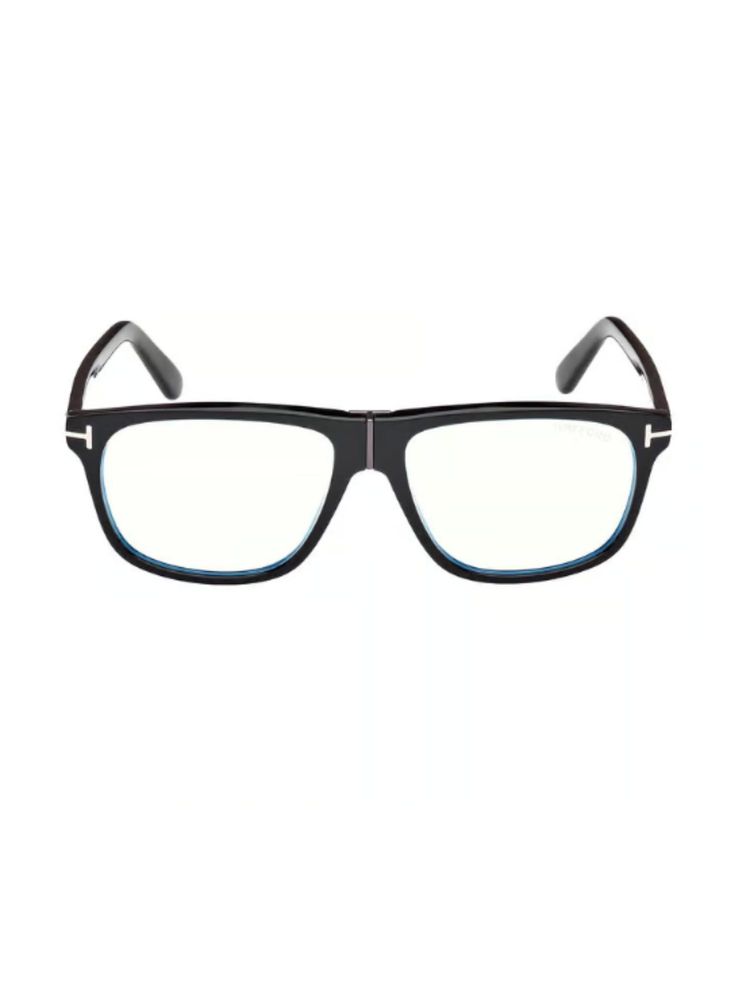 Tom Ford Eyewear FT5978-B 56 001. Black Solid Acetate Pilot Eyewear Frame (56)-picture-3