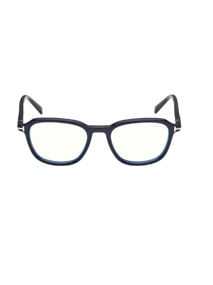 Tom Ford Eyewear FT5980-B 51 090. Blue Solid Acetate Square Eyewear Frame (51)-image-25