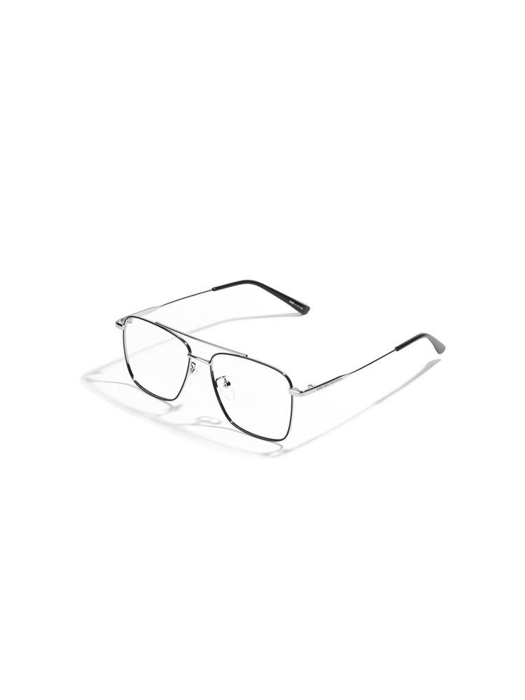 SAM AND MARSHALL ORE_SILVER_BLACK_1139 Multi-Color Solid Metal Square Computer Glasses-image-25