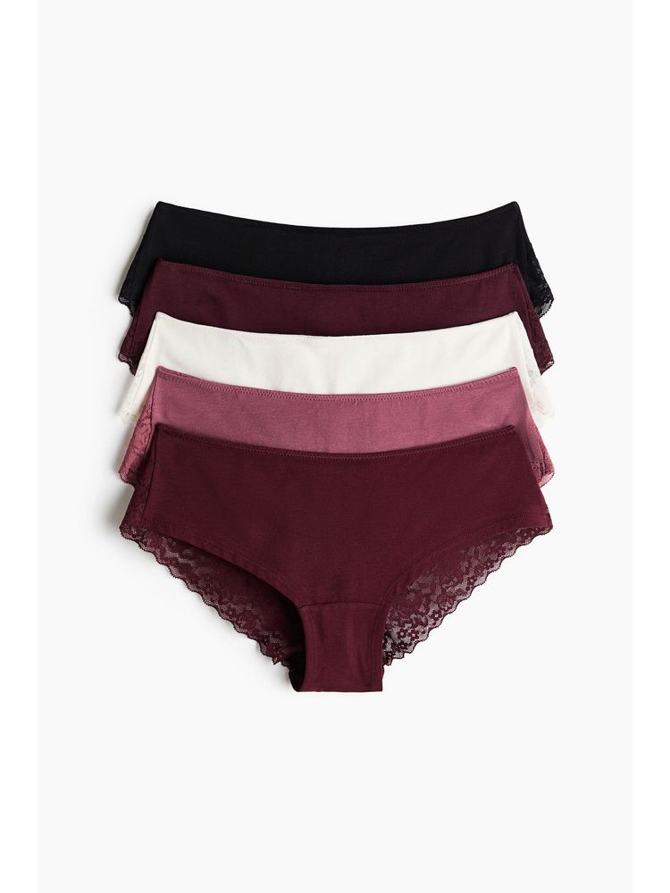 H&M Women Multi-Color 5-Pack Hipster Briefs-picture-18