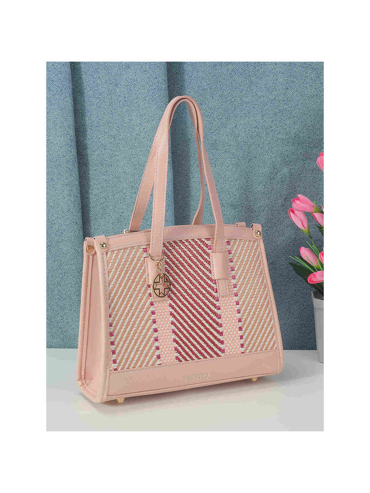 Metro Women Peach Tote Bag (10)-image-14