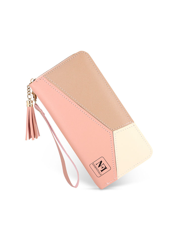 NFI Essentials Women Wallet Phone Purse Multi Card Holders PU Long Wallet for Women Money Purse