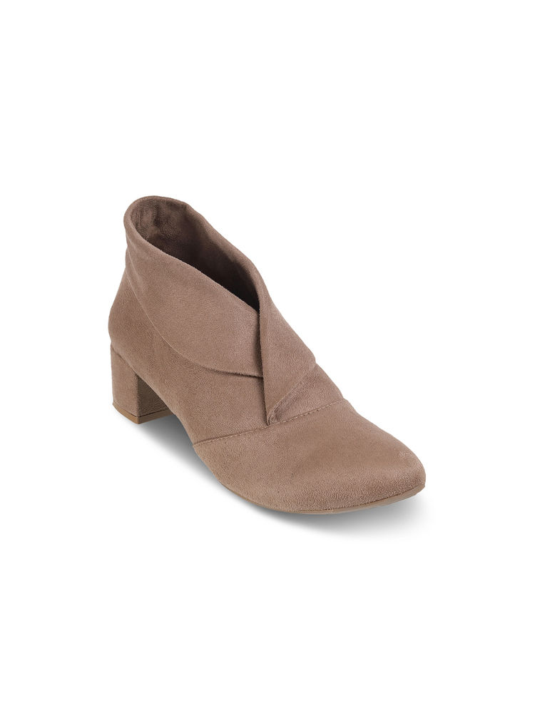 PEPPER Women Block Heel Casual Boots Beige-picture-18