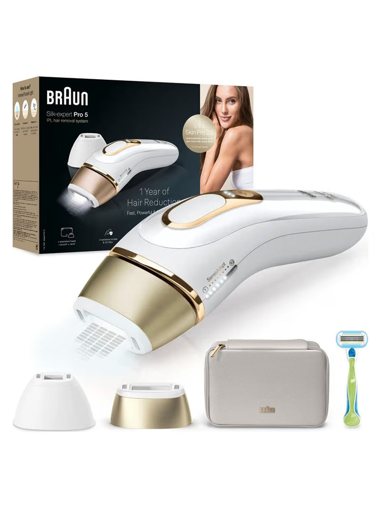Braun laser hair removal at home, Long lasting smooth skin for women, IPL 5152