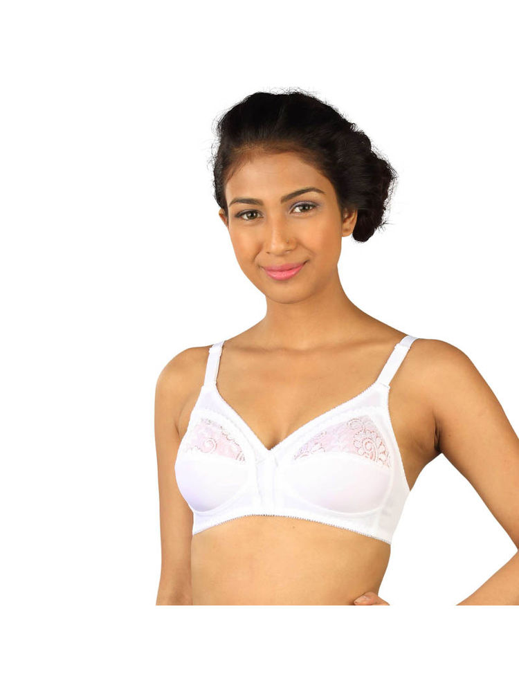 Triumph Claudette 103 Wireless Non Padded Full Coverage Support Classics Bra - White-picture-25
