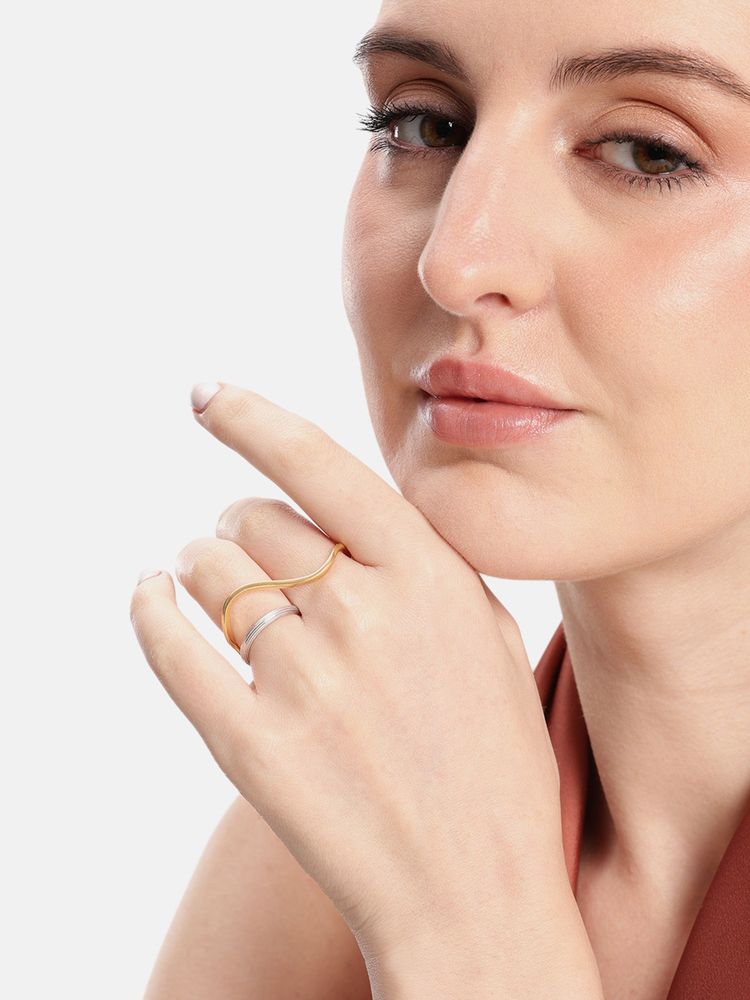 Carlton London Demi Fine Stylish Finger Ring-image-11