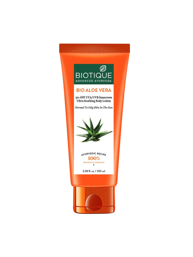Biotique Bio Aloe Vera 30+ SPF Sunscreen Ultra Soothing Body Lotion