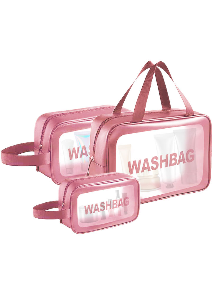 Matra Travel Wash Bags Set of 3 Transparent Toiletry Storage Makeup Organizer Cosmetic Pouches-picture-12