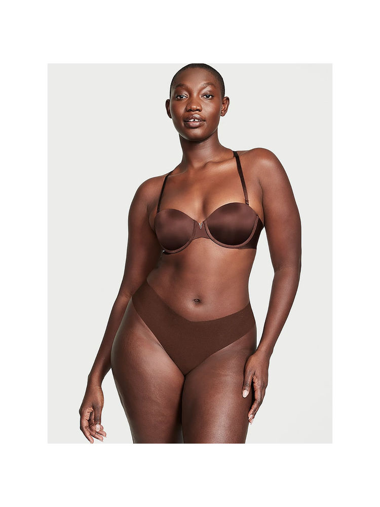 Victoria's Secret No-Show Thong Panty Brown-image-27