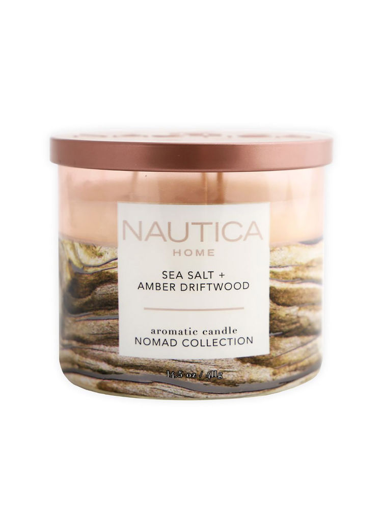 nautica accessories Nautica Candles Sea Salt + Amber Driftwood Fragranced Candle-picture-20