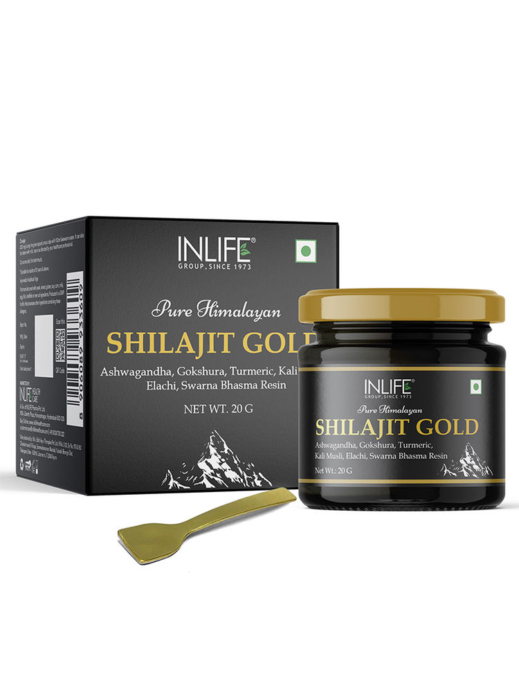 Inlife Shilajit Gold Original Himalayan Shilajeet Resin For Strength, Endurance & Stamina-picture-27