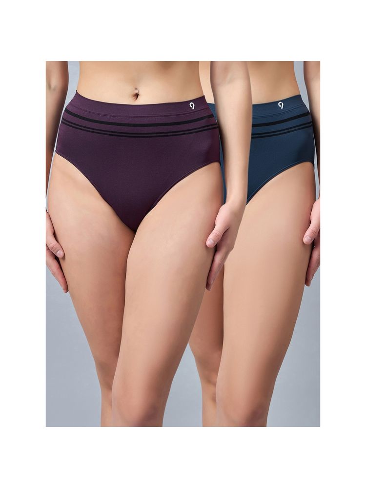 C9 Airwear Solid Seamless Hipster Briefs for women (Pack of 2)-picture-25