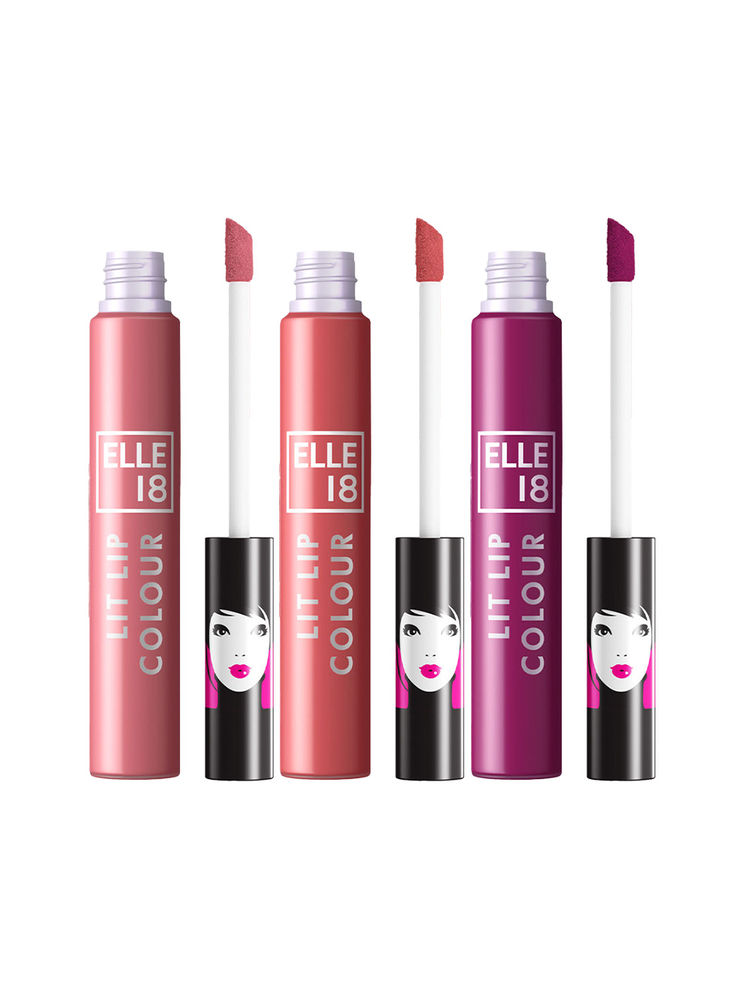 Elle 18 Liquid Lipstick - Nude Elegance Combo-image-1