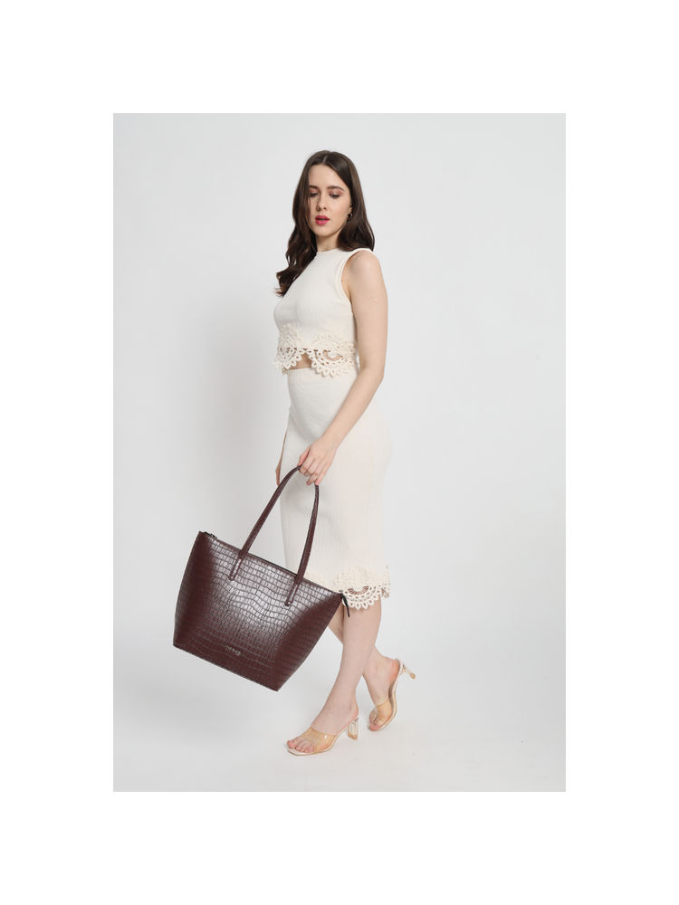 THE GUSTO Colossal Tote - Wine