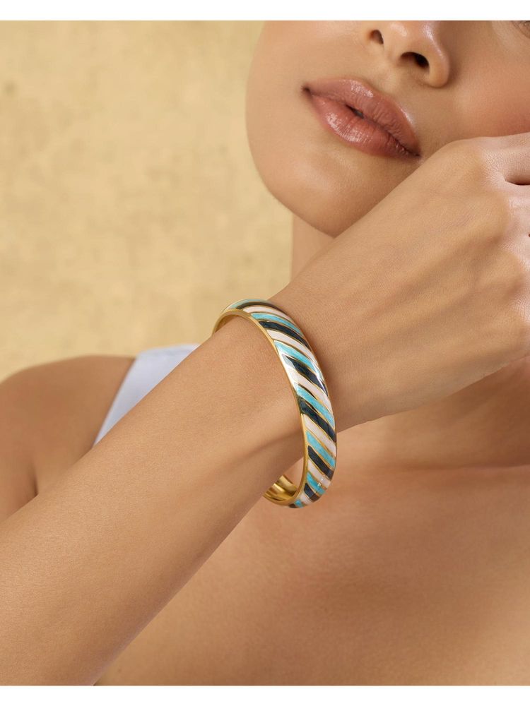 Indinoor Blue Blume Everyday Bangle-image-46