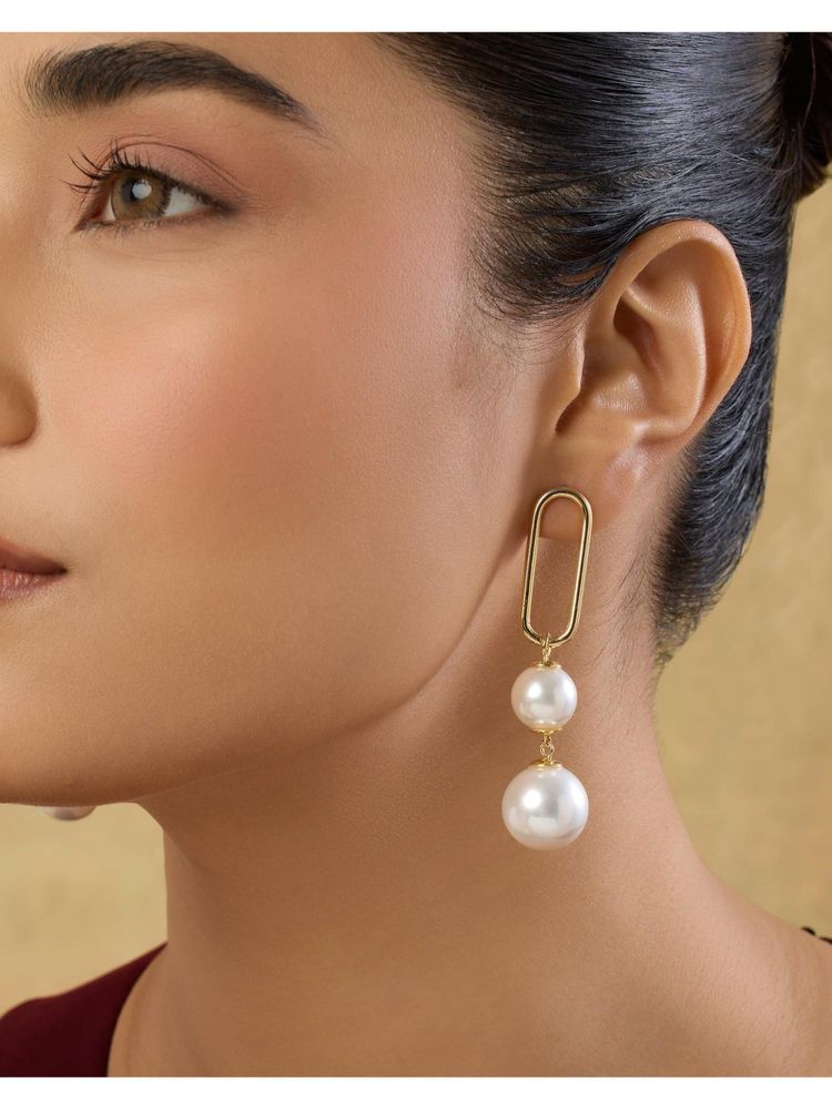 Indinoor Gold Reine Everyday Danglers-picture-17