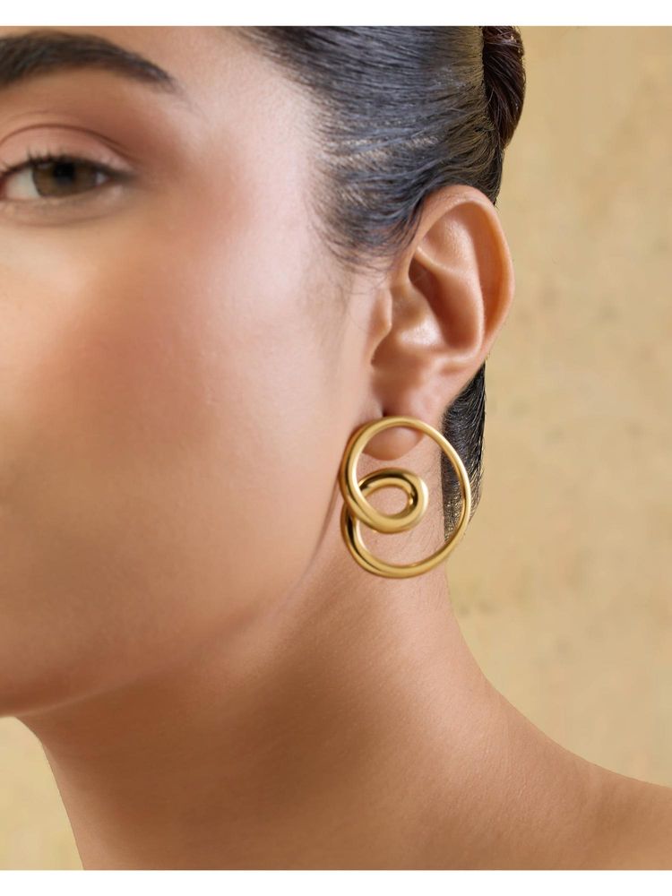 Indinoor Gold Fibonacci Everyday Studs-picture-12