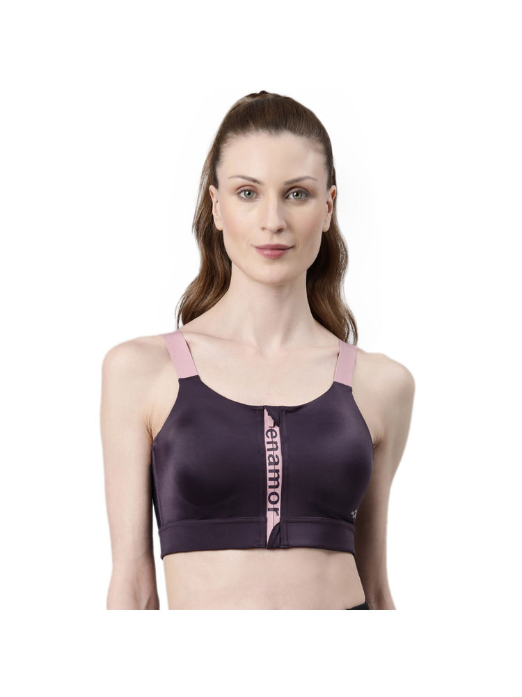 Enamor Front Open Breathable cup Padded Wirefree Full Coverage High Impact Sports Bra SB29-picture-19