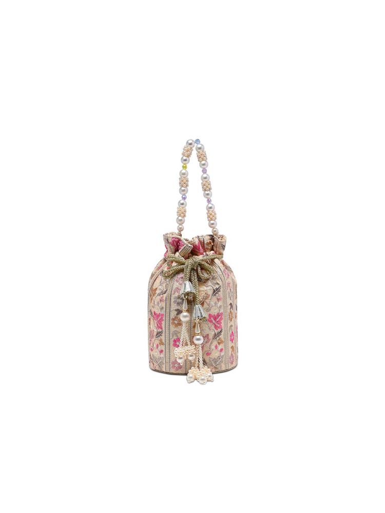 Lavie Signature Womens Beige Minot Embriodered Potli Bag (M)-picture-27