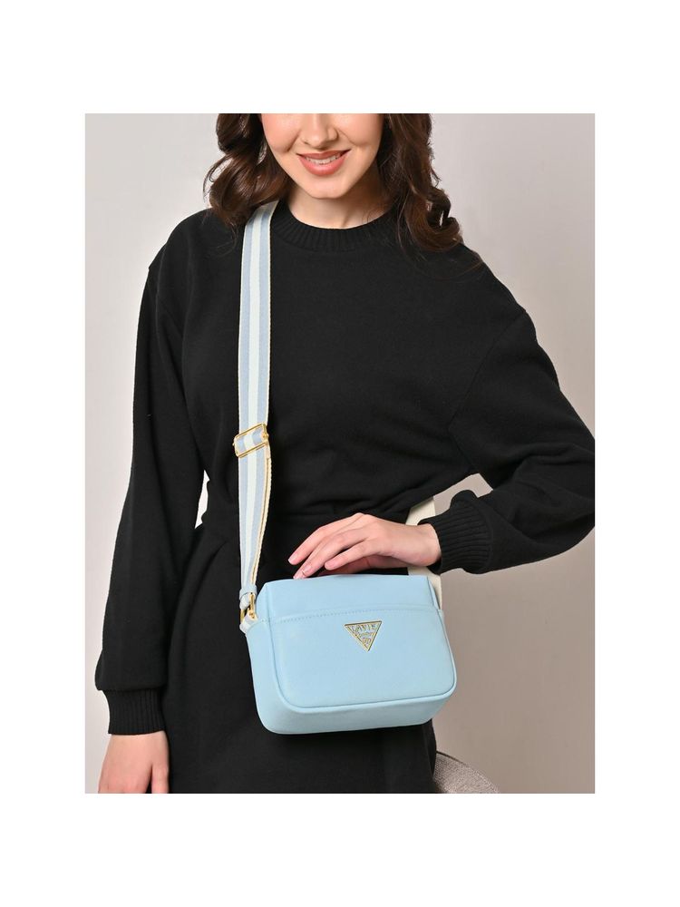 Lavie Signature Blue Alabama Womens Horizontal 2C Sling Bag (M)-picture-19