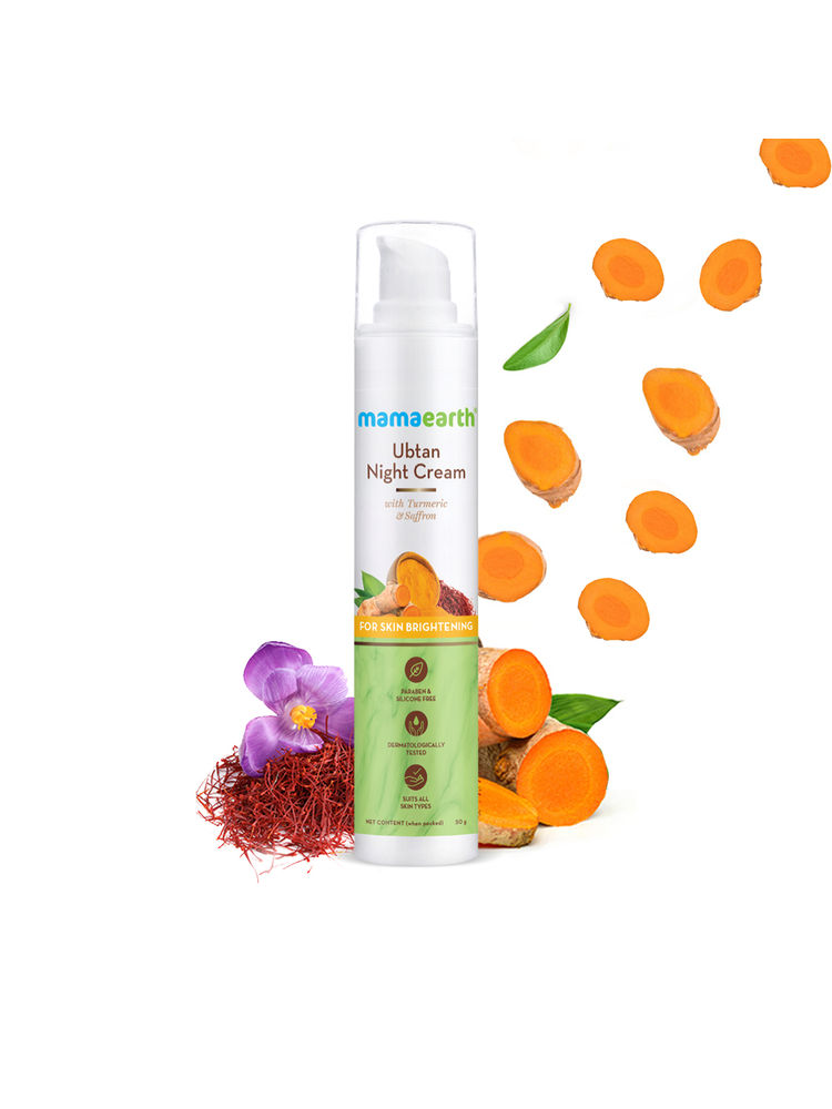 Mamaearth Ubtan Night Cream For Glowing Skin With Turmeric & Saffron For Skin Brightening-picture-19